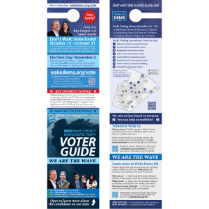 GOTV Door Hanger with Voter Guide (North Wake)