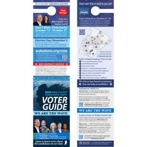 GOTV Door Hanger with Voter Guide (South Wake)